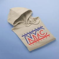 NYC Uptown Banner Hoodie Жени -Маг от Shutterstock, женски 5x -голям
