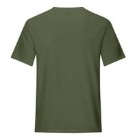 Блуза за жени кръгла шия с къси ръкави ризи тениска за печат на животни свободни небрежни топ основни пуловерни суичър тениски