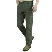 Мъжки карго панталони тънък годни мулти джобове провиснал прави панталони лек стреч Открит туристически панталон