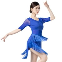Дамски Пискюл танцова рокля нередовен Латино Танго изпълнение танцови облекла