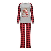 Коледна пижама за семейство - Xmas Funny Classic Classic Comsery Temate Pattern PJS Комплекти за спално облекло с дълъг ръкав