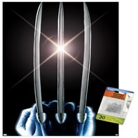 Marvel Comics - Wolverine - Удивителен плакат на X -Men # Wall с pushpins, 14.725 22.375