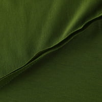 Qwertyu къси ръкави женски върхове Clearance v шия тениски тениски Глумичен печат плюс размер рокля ризи за жени бизнес ежедневни плюс размери рокля върхове жени блуза зелено m