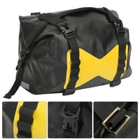 Мотоциклет задна седалка чанта, черно и жълто пътуване сак за една нощ уикенд чанта чанта 25л багаж чанта за лодка колоездене риболов, рафтинг, плуване, къмпинг
