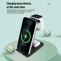 Безжично зареждане на станция за iPhone в безжичен зарядно стойка за док за Samsung S22 S21 S20 Бележка 20, Galaxy Watch 4 3 Active 2