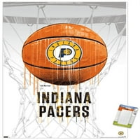 Индиана Пейсърс-Дрип Баскетбол Стена Плакат, 22.375 34