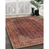 Ahgly Company вътрешен квадрат традиционен шафран червен персийски килими, 8 'квадрат