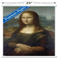 Мона Лиза от плакат на Леонардо Да Винчи с магнитна рамка, 22.375 34
