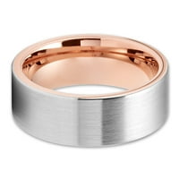 Сребърен сватбен пръстен, волфрамов карбиден пръстен, годежен пръстен, сватбен пръстен, сватбена лента на човека, дами