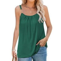 Ризи за жени sleevelessstank top camisole loose fit солиден цвят лято пуловер блуза hot6sl4873078