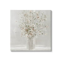 Ступел индустрии бяло цвете Ваза подреждане живопис галерия увити платно печат стена изкуство, дизайн от Сали Суатланд