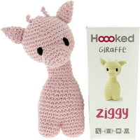 Hoooked Ziggy Giraffe Kit W Eco Barbante Yarn-Popcorn