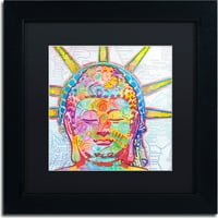 Търговска марка изобразително изкуство Буда свобода платно изкуство от Дийн Русо, Черен мат, черна рамка