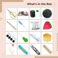 Комплект инструменти за шиене Професионално - Комплект за иглата Комплект за шиене с дървена кутия
