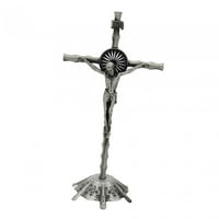 Кръст статуя Скулптура католически кръст стена кръст за кабинет Начало Великден ретро Арджент