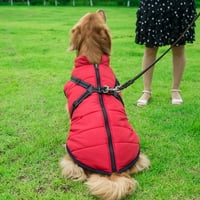 Мода жилетка куче яке, топло Цип до куче бомбардировач жилетка с двойно г пръстен каишка, зимни Водоустойчив малък Пуловер куче