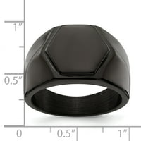 Първична стомана неръждаема стомана черно покритие печат пръстен
