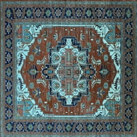 Агли Компания Вътрешен Правоъгълник Персийски Светло Синьо Традиционни Килими Площ, 2 '4'