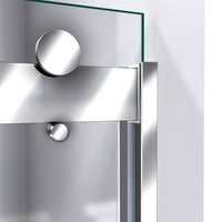 Дриймлайн сапфир 44-ин. У ин. Н полу-рамкова байпасна врата за душ в хром