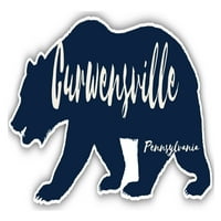 Curwensville Pennsylvania Souvenir Vinyl Decal Sticker Bear Design