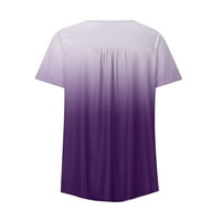 Дамски скрит корема туника летни тениски с къси ръкав Небрежни върхове на топчета сладки тениски свободни облечени блузи блузи
