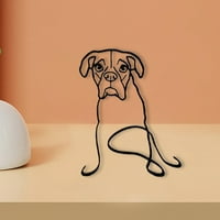 Кучета скулптури Колекционерски фигурки Статуи Подарък за подарък за офис Книгар за десктоп за дневна спалня декор орнамент