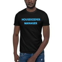 2xl Blue Housekeeper Manager Памучна тениска с къс ръкав от неопределени подаръци