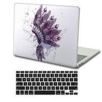 Kaishek Hard Shell за MacBook Air 13.6 . A + черен капак на клавиатурата, Creative A 79