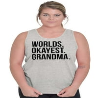 Светове добре най-добре танкови върхове тениски тийнейджъри за дамска идея за подарък баба баба