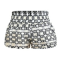 Бермудски къси къси панталони Дамски ежедневни летни плажни шорти торбести ластик