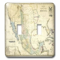 3Drose Vintage Mexican Map - двойно превключване на превключвателя