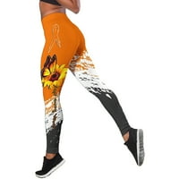 Тинг Мода Дамски Панталони Мода отпечатани есента и зимата Спортни Бодибилдинг малки крака йога панталони за жени
