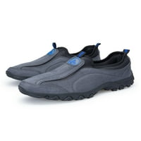 Daeful мъжки обувки за ходене Комфортно маратонки се приплъзват на туристически обувки Мъжки атлетически леки спортни трекинг маратонки сиво 9.5