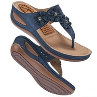 Дамски сандали клин с арка подкрепа обувки летен масаж функция Ежедневни сандали