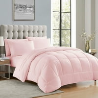 Луксозно бледо розово 5-парче легло в чанта надолу алтернативен Утешител комплект, близнак