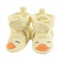 Hudson Baby Baby and Toddler Уютни обувки от руно, жълта патица, 0- месеца
