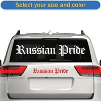Руска гордост стикер Decal Die Cut - самозалепващо винил - устойчив на атмосферни влияния - направен в САЩ - много цветове и размери - Русия