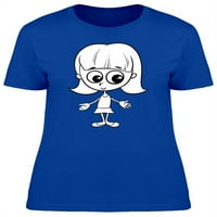 Сладко анимационно момиче рисунка тениска жени -Маг от Shutterstock, женски малки