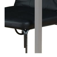 Мебели Сенон регулируем стол, сребрист и черен