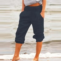 къси панталони за жени и джобни памучни панталони Дамски ежедневни изрязани твърди панталони панталони за жени карго панталони