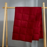 Puredown Packable Down Thruad Bendet, тъкан надолу, 50x70 '', червено