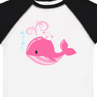 Мастически сладък розов кит в морска шапка подарък за малко дете
