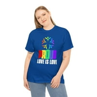 Горда ЛГБТ риза Любов е любовна риза LGBTQ PRIDE RAINBOG FLAG Тениски ризи за жени плюс размер