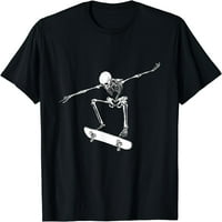 Хелоуин скейтборд риза момче скейтборд мъже скелет тениска
