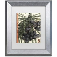 Търговска марка изобразително изкуство платно изкуство от Ник Банток, бял мат, сребърна рамка