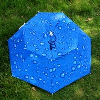 Meidiya чадърна шапка глава, монтирана добра вентилационна топлинна разсейване двуслойна дъждовна сгъваема сгъваема анти-UV риболовна капачка за чадър за открито