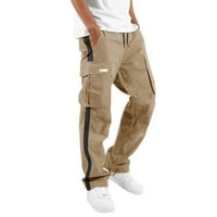 adviicd мъже панталони за горещо време торбисти товарни панталони Мъжки производителност Comfort Fle Cargo Short Khaki 3x-голям