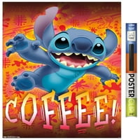 Disney Lilo and Stitch - Плакат за кафе за кафе, 22.375 34