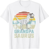 Дядопасаур T re Dinosaur Grandpa Saurus Family, съвпадаща с тениска