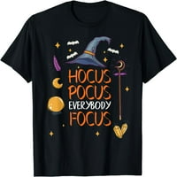 Хелоуин хокус pocus всички фокусират забавна тениска на костюма за учител